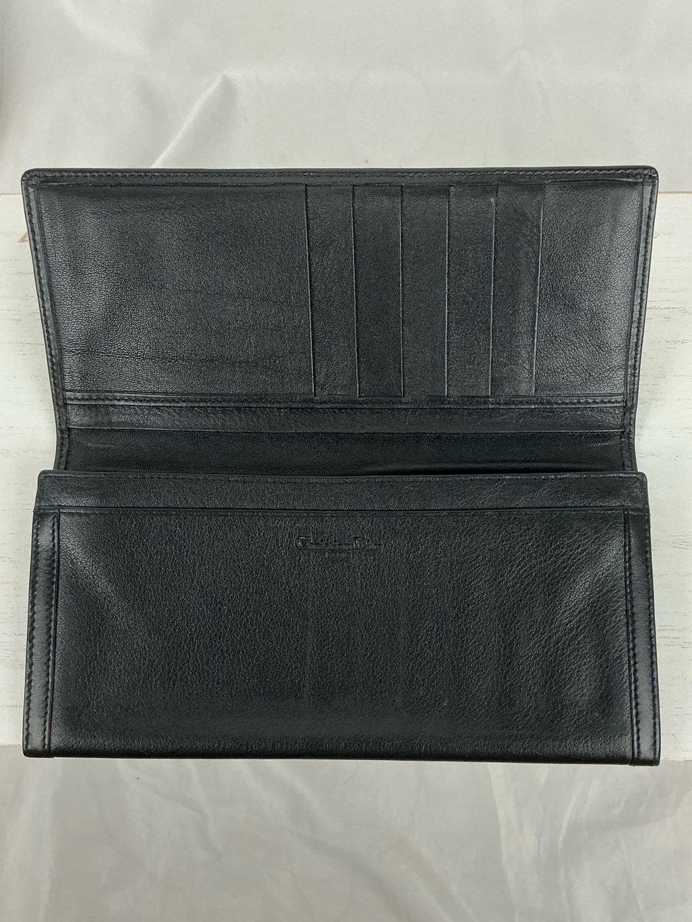 DIOR LONG WALLET BLACK VINTAGE - Picture 5 of 16